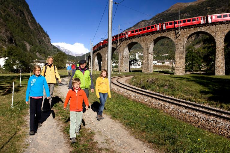 Via Albula/Bernina, Rhatische Bahn, Alpenverein