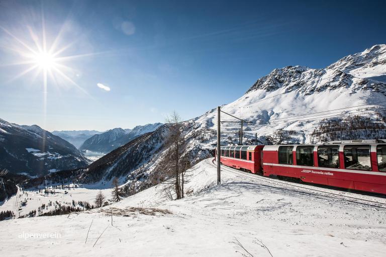 Alpenverein OEAV.CZ Rhétská dráha Švýcarsko